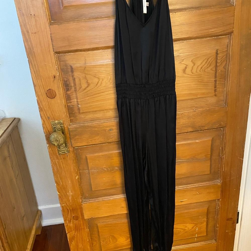 Lavender Brown Sleek Black Jumpsuit